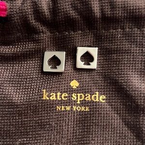 kate spade logo stud earrings